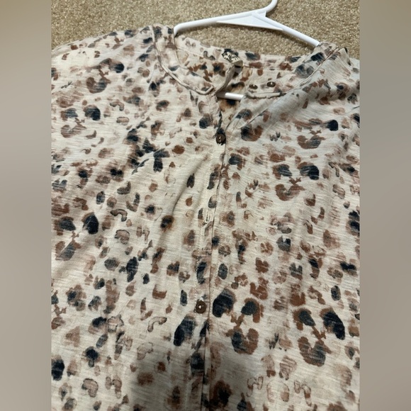 Free People Intimately Neutral Leopard Print Maxed Out Maxi Robe Dress Size S - Picture 15 of 15
